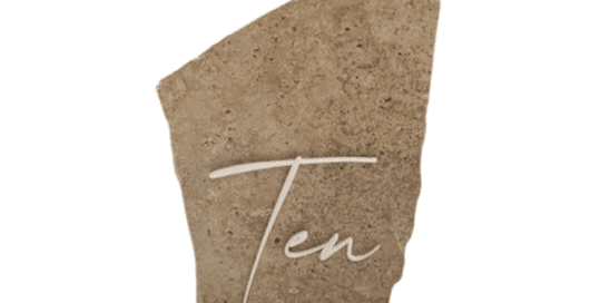 Stone & White Table Numbers