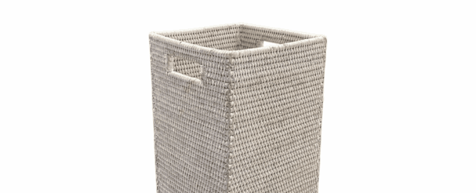White Wash Umbrella Basket